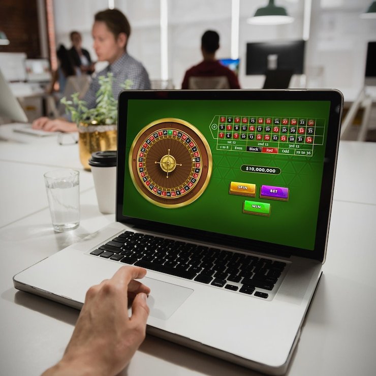 Mid-range Domino QQ table showing standard betting circles